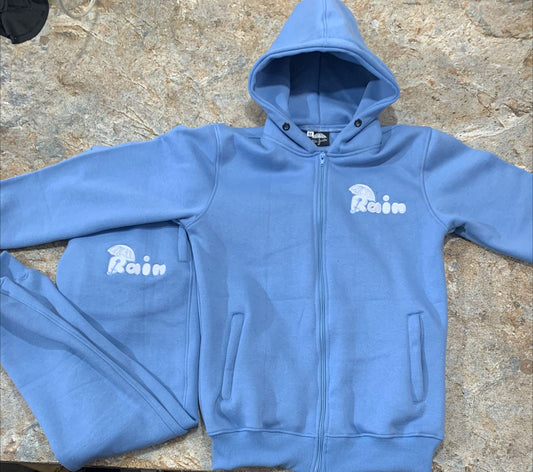 Rain Original Logo Sweatsuit Top and Bottom Sweatsuit